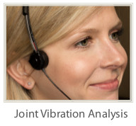 TMJ therapy using joint vibration analysis